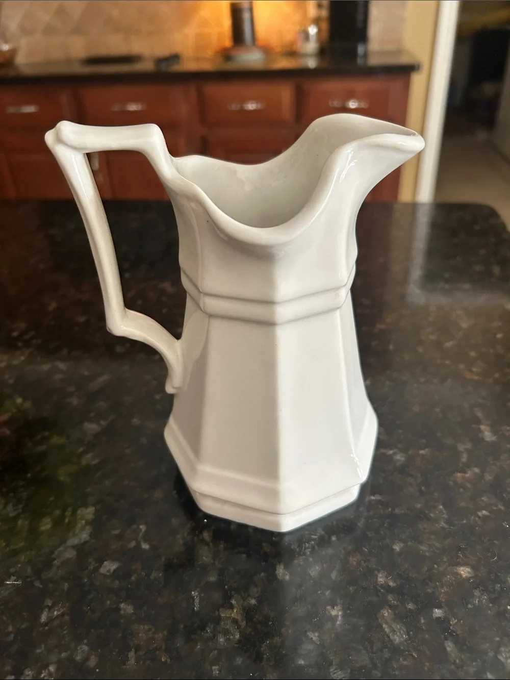 Redcliff 6 inch white Ironstone Pitcher Jug